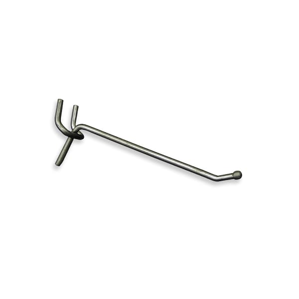 Azar Displays 4 in L Metal Wire Hook, 0.148 in Dia, 1.75 in H, 1.25 in W, PK50 700884 - main